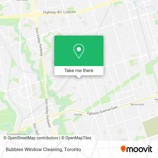 Bubbles Window Cleaning map
