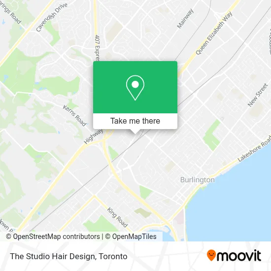 The Studio Hair Design map