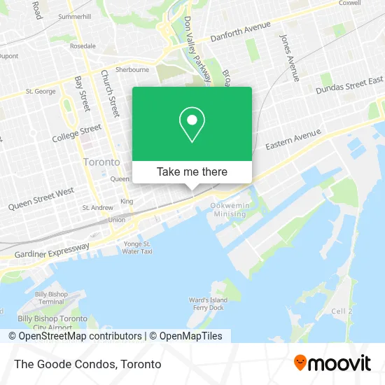 The Goode Condos map