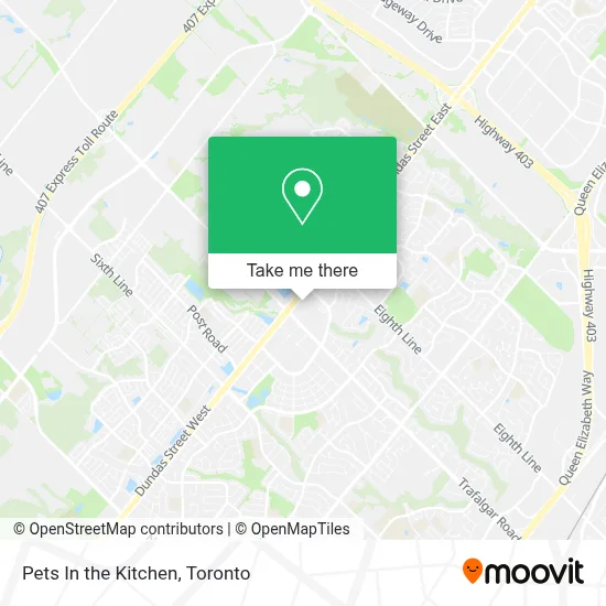 Pets In the Kitchen map