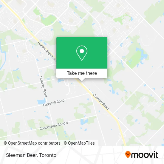 Sleeman Beer map