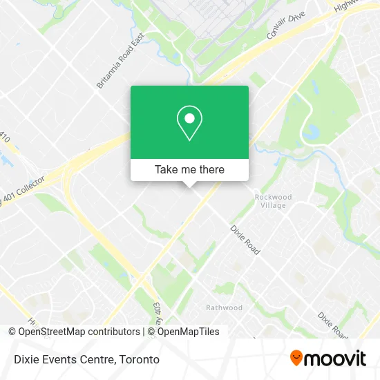 Dixie Events Centre map