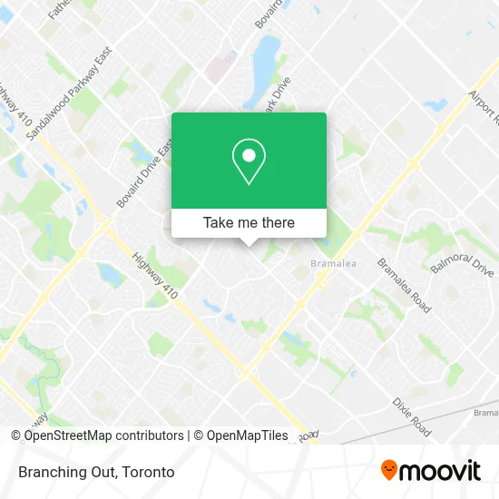Branching Out map