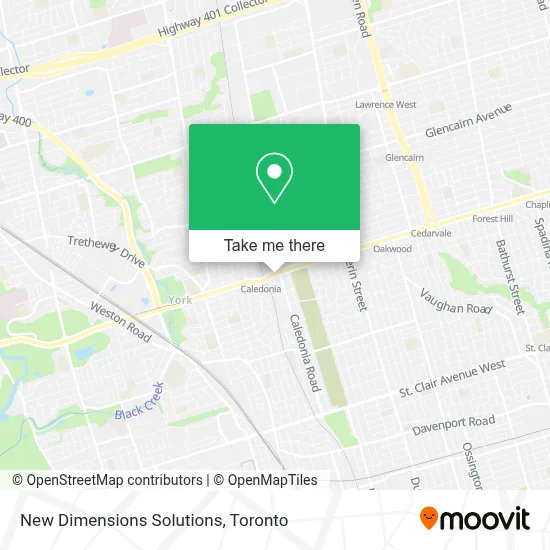 New Dimensions Solutions map
