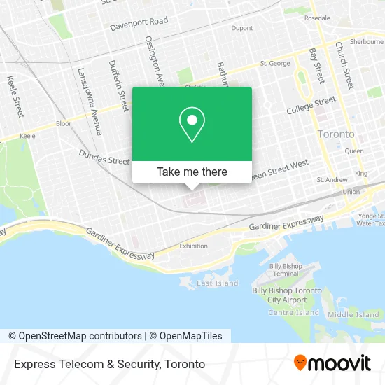 Express Telecom & Security map