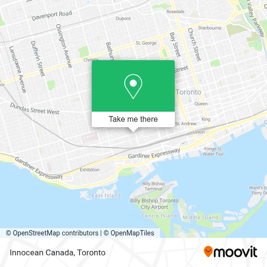 Innocean Canada map