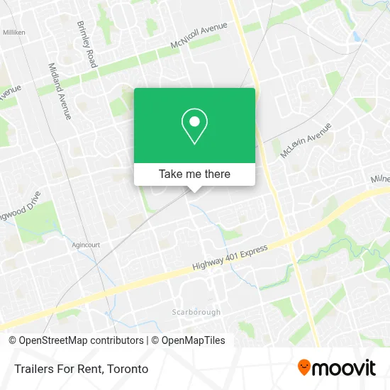 Trailers For Rent map
