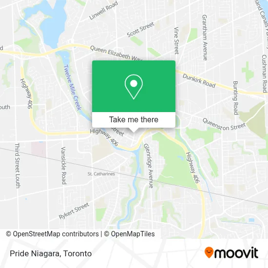 Pride Niagara map