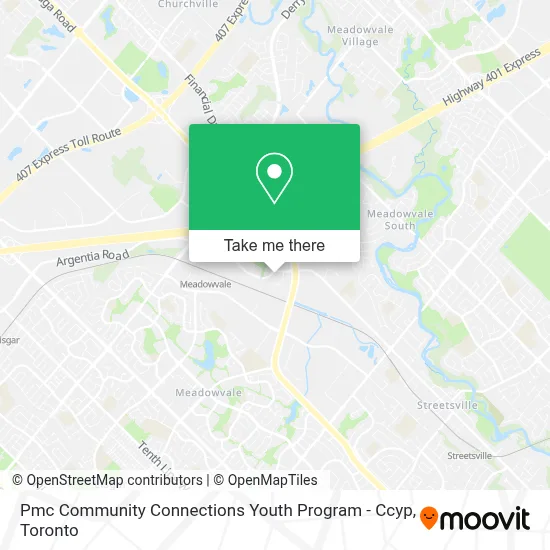 Pmc Community Connections Youth Program - Ccyp map