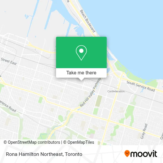 Rona Hamilton Northeast map