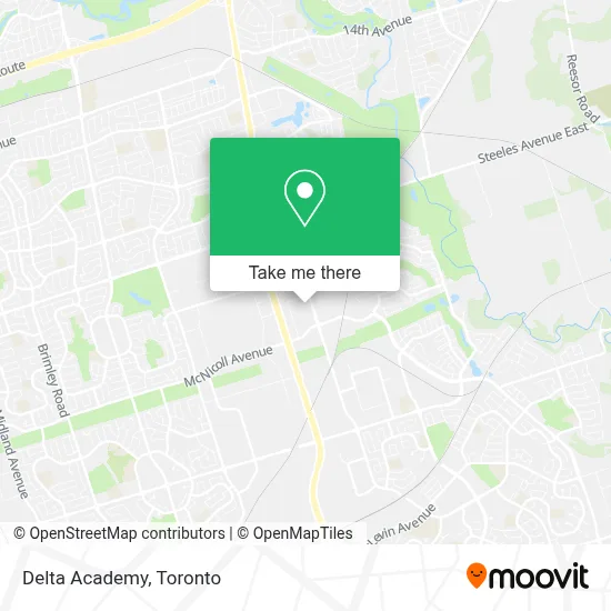 Delta Academy map