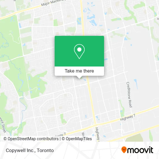 Copywell Inc. map