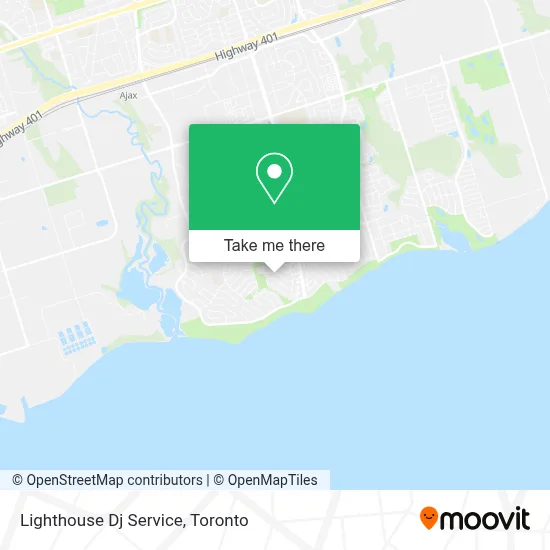 Lighthouse Dj Service map