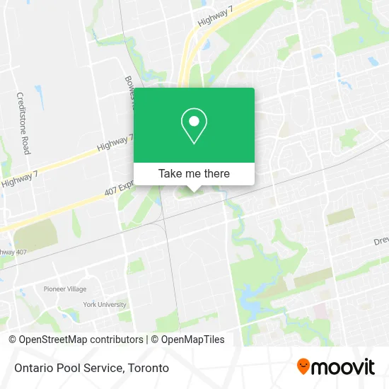 Ontario Pool Service map