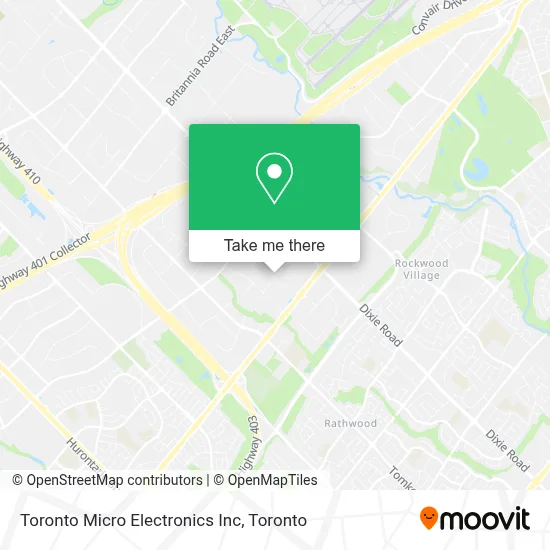 Toronto Micro Electronics Inc map