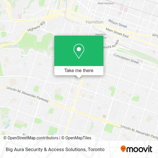 Big Aura Security & Access Solutions map
