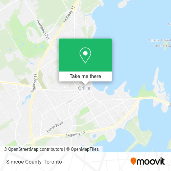 Simcoe County map