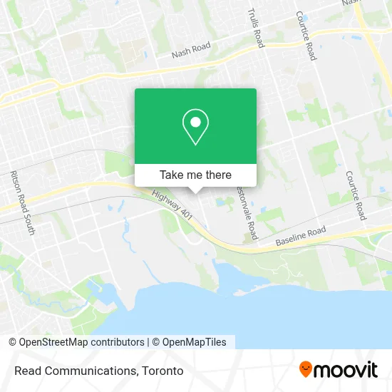 Read Communications map