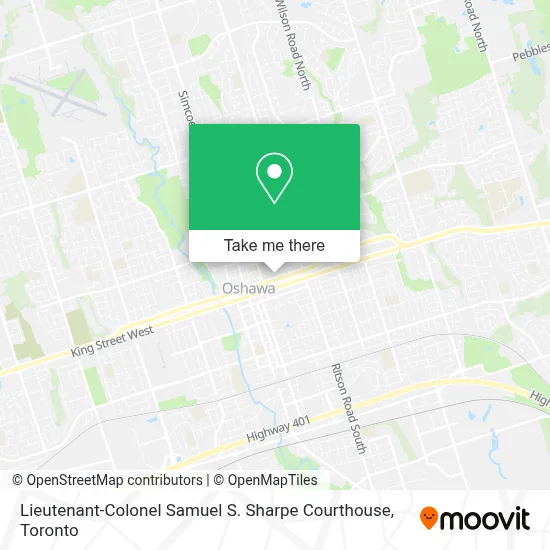 Lieutenant-Colonel Samuel S. Sharpe Courthouse map