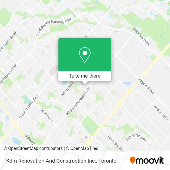 Kdm Renovation And Construction Inc. map