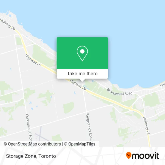 Storage Zone map