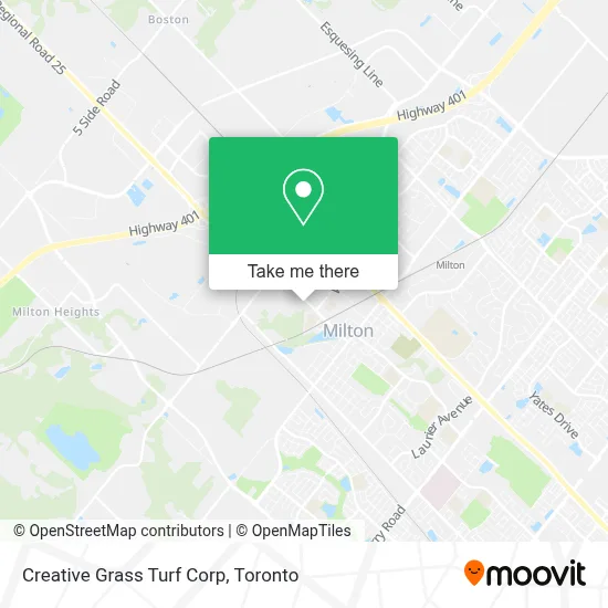 Creative Grass Turf Corp map