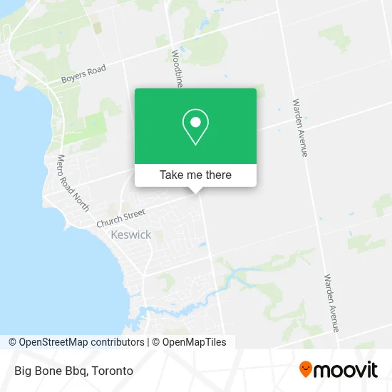 Big Bone Bbq map
