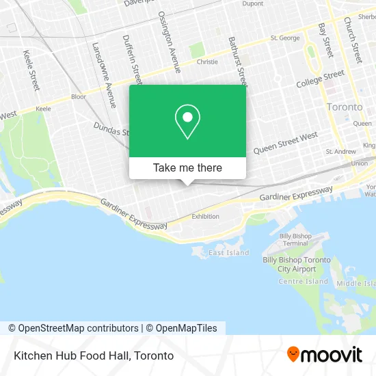 Kitchen Hub Food Hall map
