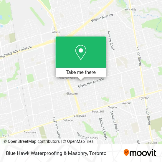 Blue Hawk Waterproofing & Masonry map