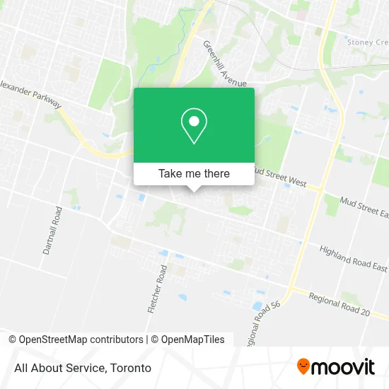 All About Service map