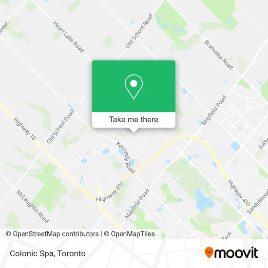 Colonic Spa map