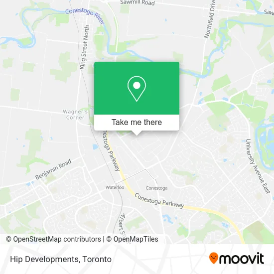 Hip Developments map