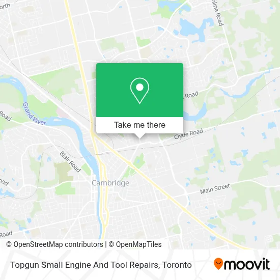 Topgun Small Engine And Tool Repairs map