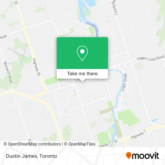 Dustin James map