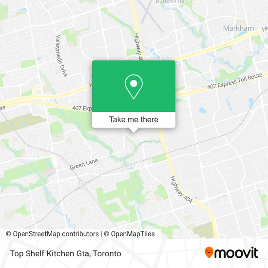 Top Shelf Kitchen Gta map