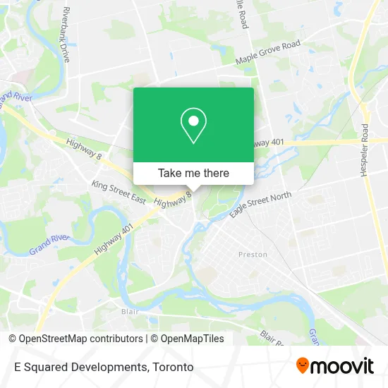 E Squared Developments map
