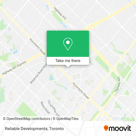 Reliable Developments map