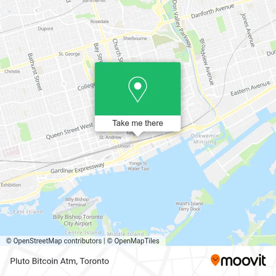 Pluto Bitcoin Atm map