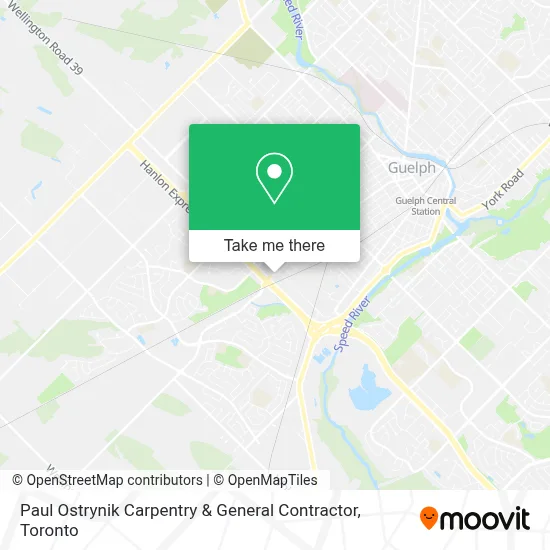 Paul Ostrynik Carpentry & General Contractor map