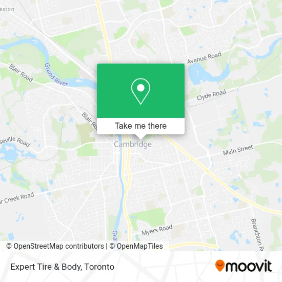 Expert Tire & Body map