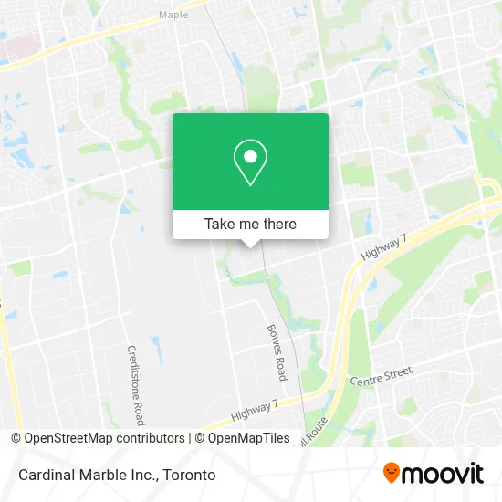 Cardinal Marble Inc. map