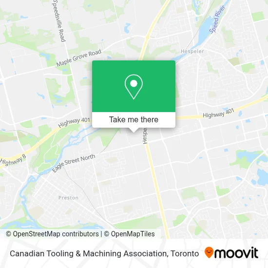 Canadian Tooling & Machining Association map