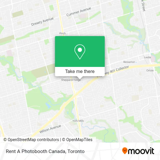 Rent A Photobooth Canada map
