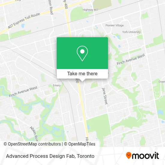 Advanced Process Design Fab map