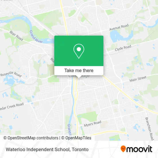 Waterloo Independent School map