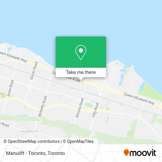 Manulift - Toronto map