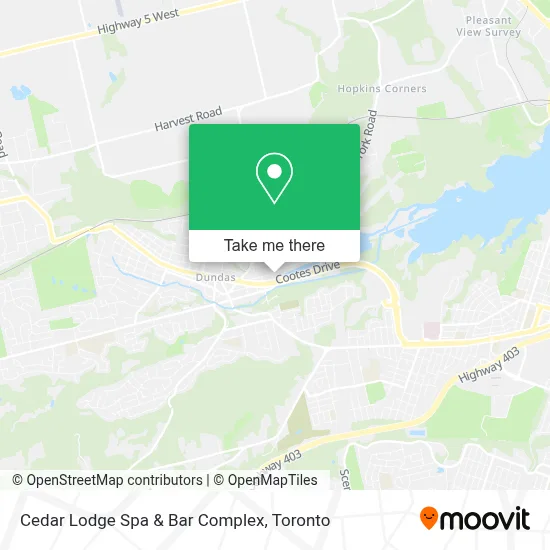 Cedar Lodge Spa & Bar Complex map