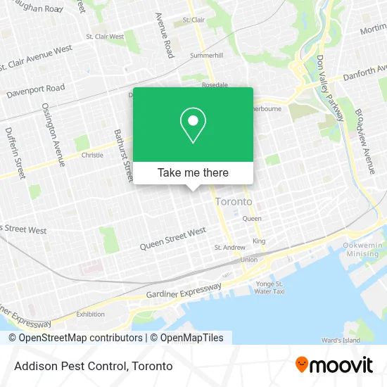 Addison Pest Control map