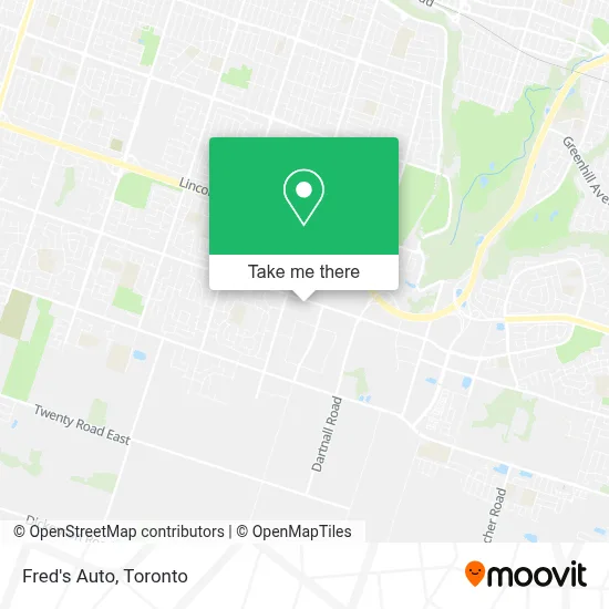 Fred's Auto map
