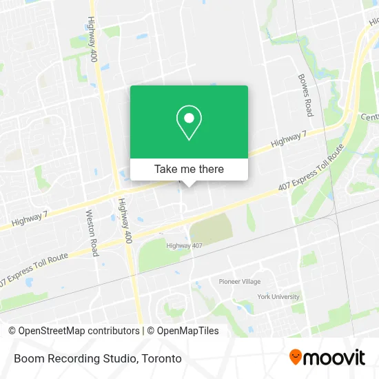 Boom Recording Studio map